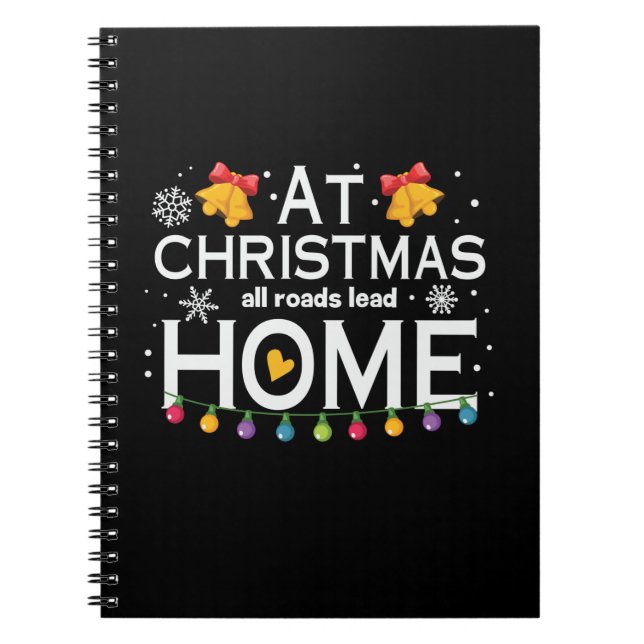 Cuaderno Página de inicio de carga de navidades (Frente)