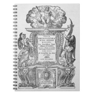 Cuaderno Página de título de "Della Architettura",