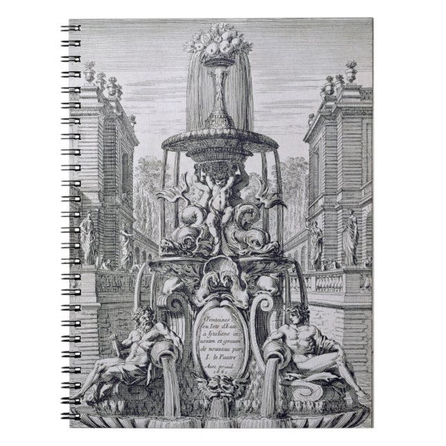 Cuaderno Página de título de la 'fuente y Waterjets en el (Frente)