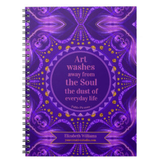 Cuaderno Páginas creativas de mandala de arte con brillo de