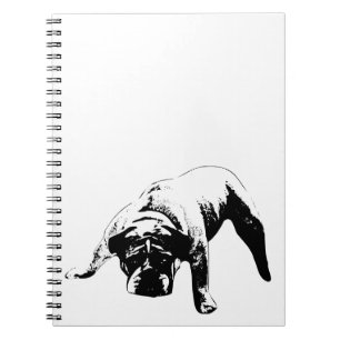 Cuaderno Páginas de foco de bulldog