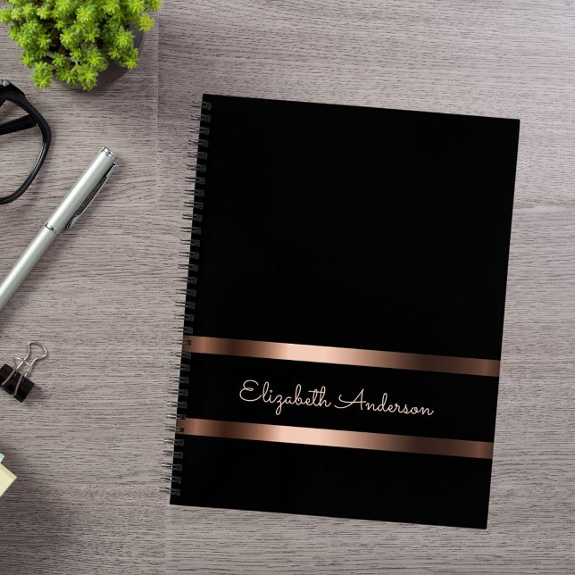 Cuaderno Páginas en blanco de negocios de bronce con estilo (Subido por el creador)