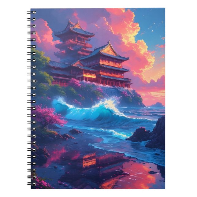 Cuaderno Pagoda Dreamwave junto al mar (Frente)