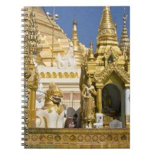 Cuaderno Pagoda Shwedagon (Paya), gran sitio de templo que