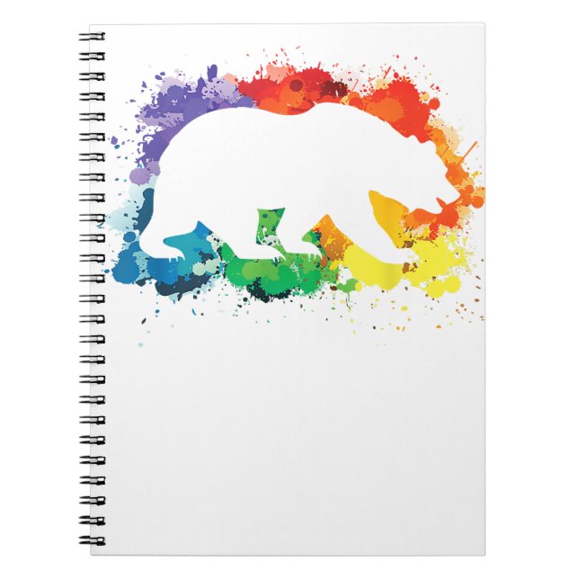 Cuaderno Paint LGBT Splatts Gay Bear (Frente)