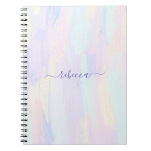 Cuaderno Paint Pastel Strokes Spiral Photo