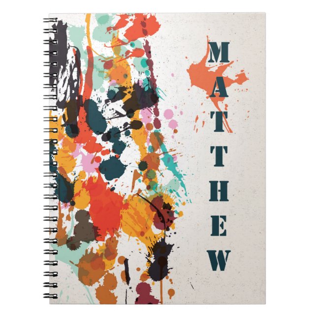 Cuaderno Paint Spatters Notebook (Frente)