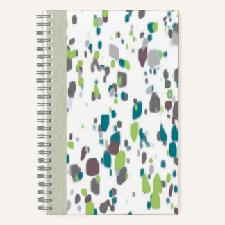Cuaderno Paint Splatter Journal – Green, Blue & Purple Art