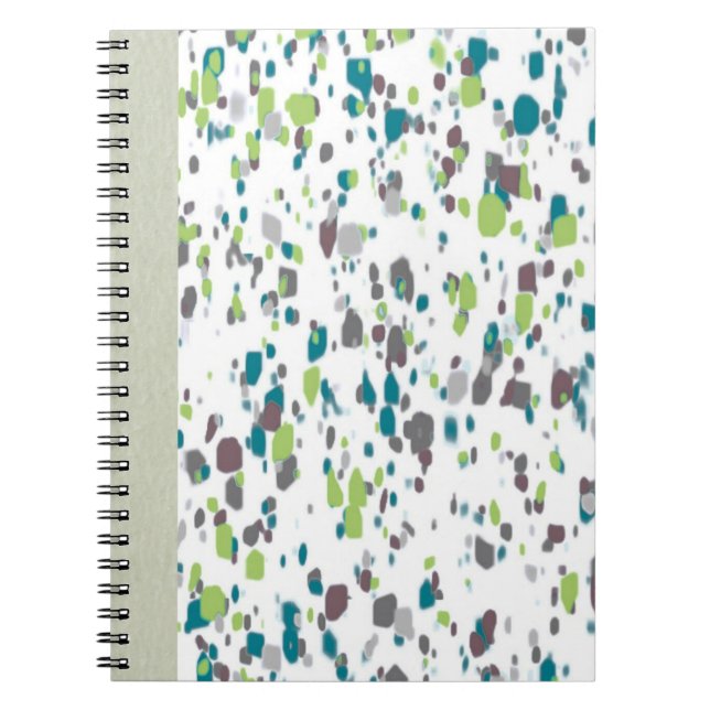 Cuaderno Paint Splatter Journal – Green, Blue & Purple Art (Frente)
