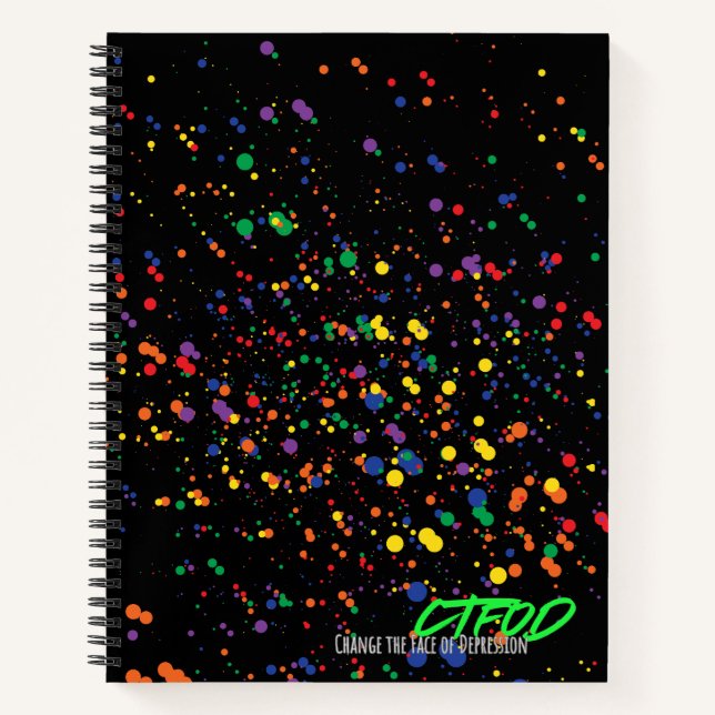 Cuaderno Paint Splatter Journal - Night Edition | CTFOD (Anverso)