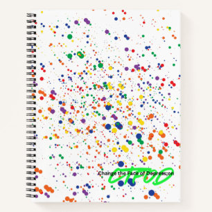 Cuaderno Paint Splatter Journal - Rainbow Edition CTFOD