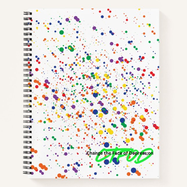 Cuaderno Paint Splatter Journal - Rainbow Edition | CTFOD (Anverso)