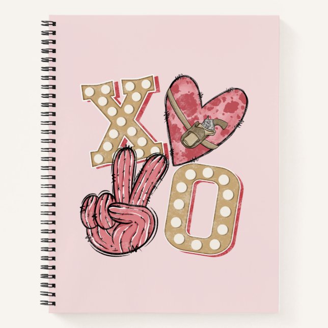 Cuaderno País Occidental Xoxo | Abrazos y besos (Anverso)