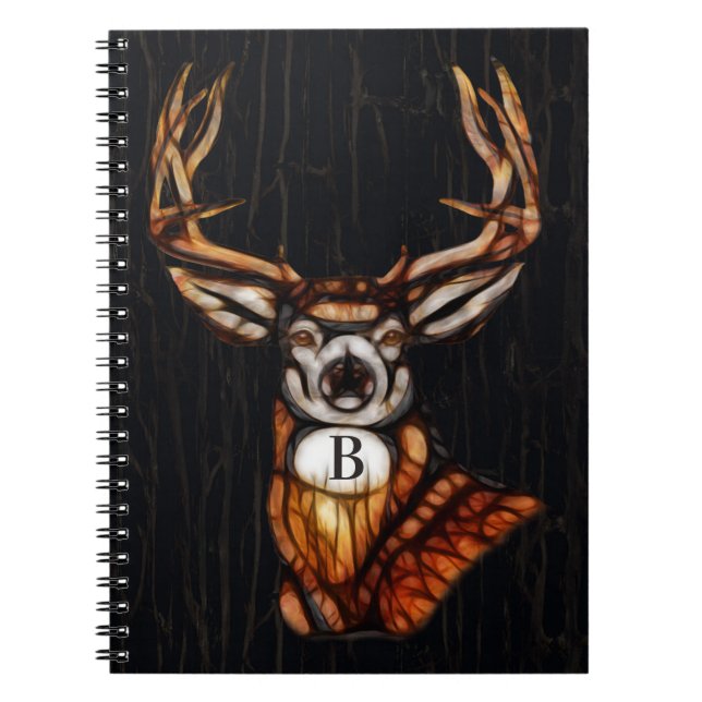 Cuaderno País Rústico De Madera De Madera De Cerebro Person (Frente)