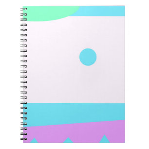 Cuaderno Paisaje abstracto con luna azul -
