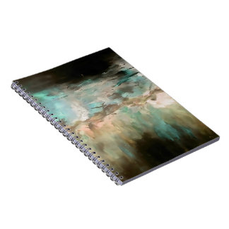 Cuaderno Paisaje abstracto con tonos vibrantes v4