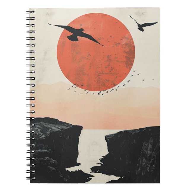 Cuaderno Paisaje abstracto de Boho (12) (Frente)