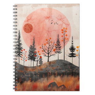 Cuaderno Paisaje abstracto de Boho (13)