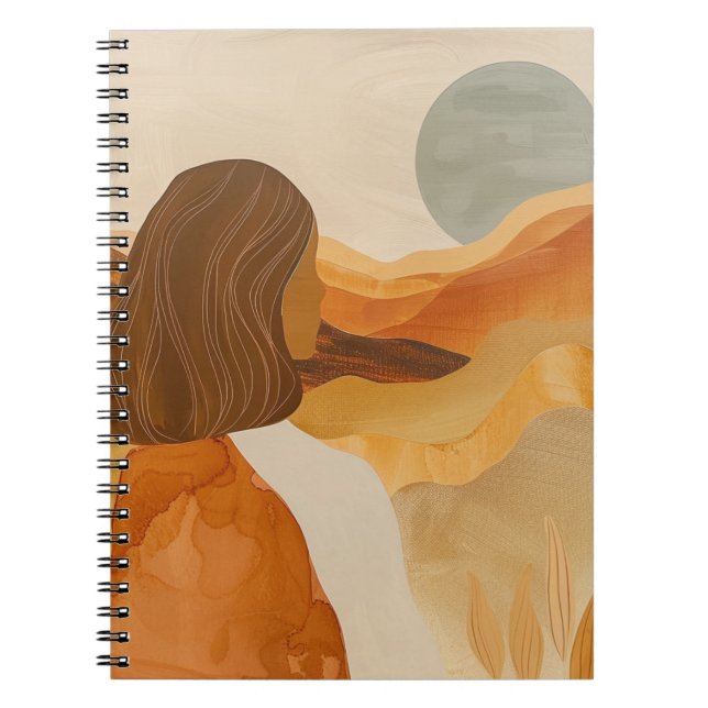 Cuaderno Paisaje abstracto de Boho (17) (Frente)