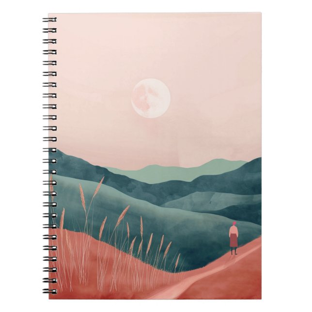 Cuaderno Paisaje abstracto de Boho (7) (Frente)