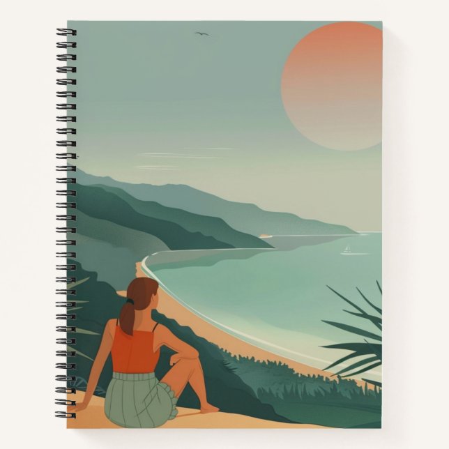 Cuaderno Paisaje abstracto de Boho (9) (Anverso)