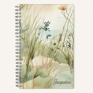 Cuaderno Paisaje acuático de la playa del Océano Atlántico