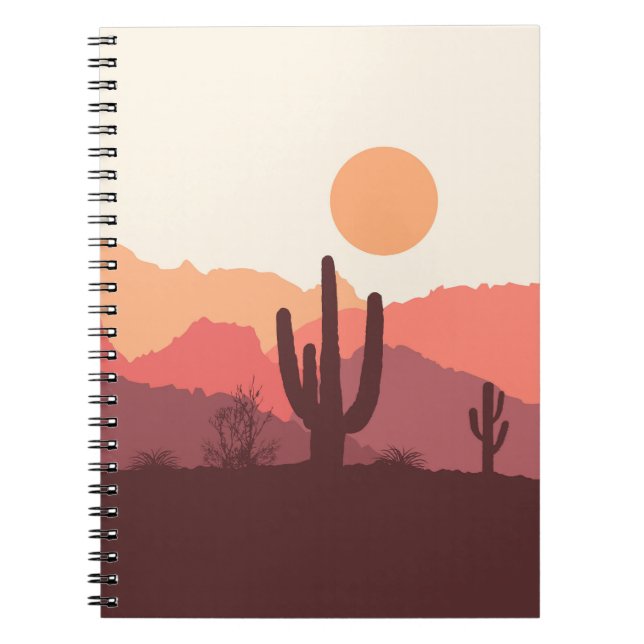 Cuaderno Paisaje arbolado y naranja de México (Frente)