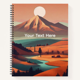 Cuaderno paisaje boho