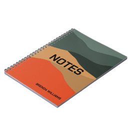 Cuaderno Paisaje colorido y abstracto