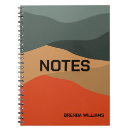 Cuaderno Paisaje colorido y abstracto