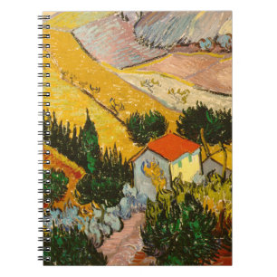 Cuaderno Paisaje con casa y labradorVincent van Gogh
