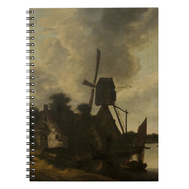 Cuaderno Paisaje con molino de viento - Salomon Rombouts (Frente)