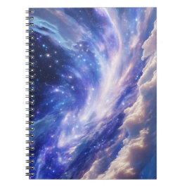 Cuaderno Paisaje Cósmico: Nebulosa giratoria y noche estrel