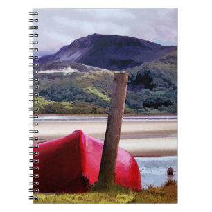 CUADERNO PAISAJE DE BOTE Y MONTAÑA