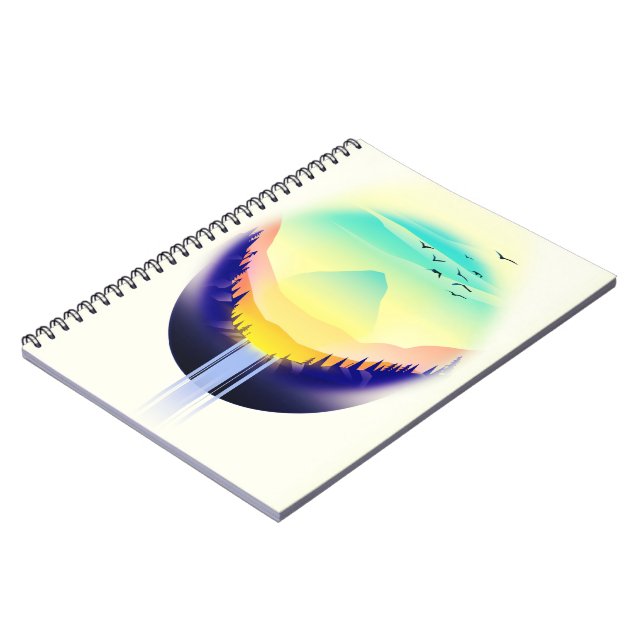 Cuaderno Paisaje de cascada (Lado Izquierdo)