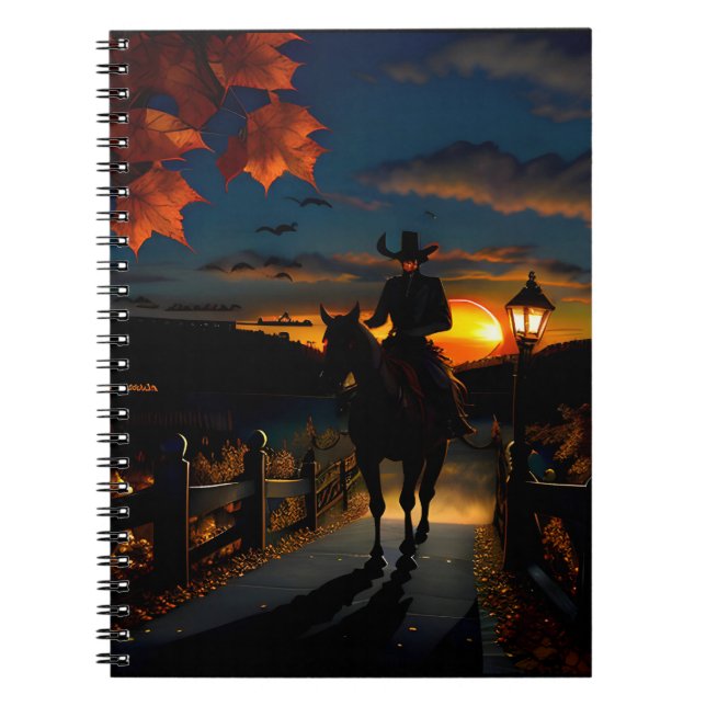 Cuaderno Paisaje de Halloween Siete (Frente)
