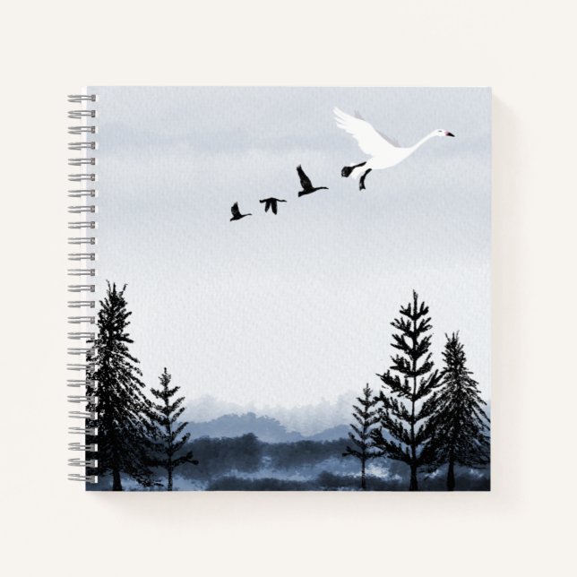 Cuaderno Paisaje de invierno surrealista (Anverso)