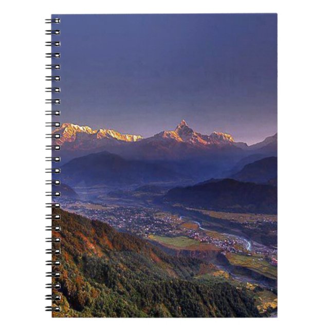 Cuaderno Paisaje de la visión: HIMALAYA POKHARA NEPAL (Frente)