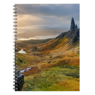 Cuaderno Paisaje de las colinas rocosas de Escocia
