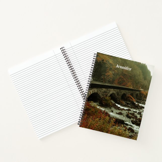 Cuaderno Paisaje de los bosques y ríos otoñales (Interior)