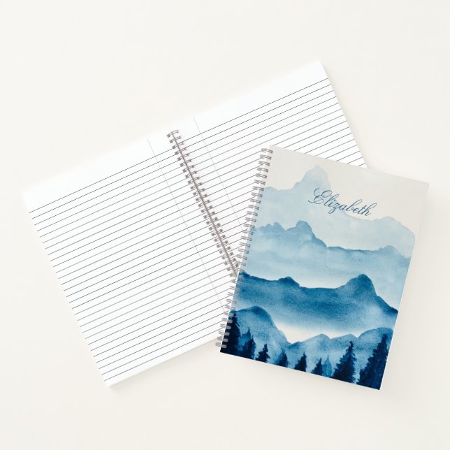 Cuaderno Paisaje de montaña acuarela (Interior)