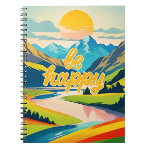 Cuaderno Paisaje de montaña Retro