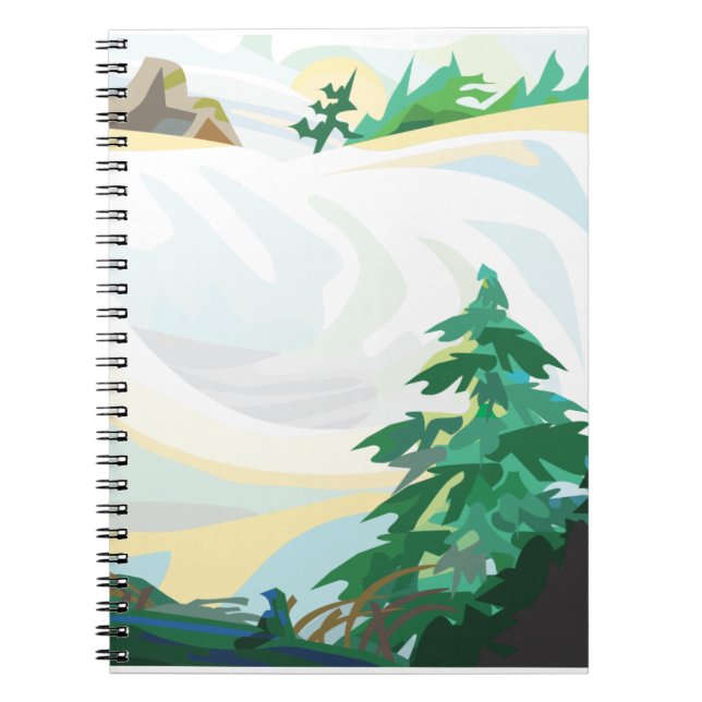 Cuaderno Paisaje de nieve (Frente)