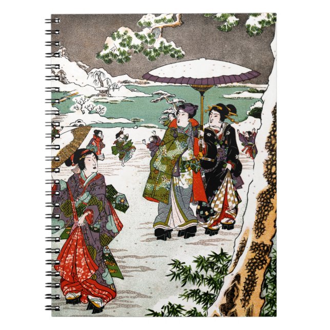 Cuaderno Paisaje de nieve japonés (Frente)