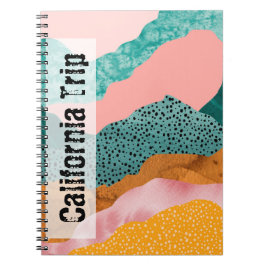 Cuaderno Paisaje de papel, desgarrado, desgarrado, verde, r