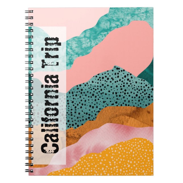 Cuaderno Paisaje de papel, desgarrado, desgarrado, verde, r (Frente)