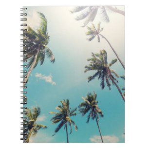 Cuaderno Paisaje de playa tropical de tranquilidad