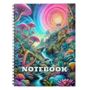 Cuaderno Paisaje de sueños psicodélicos encantados