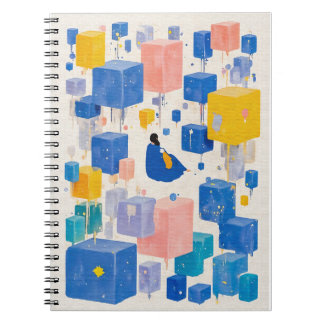 Cuaderno Paisaje de sueños surrealista creativo acuarela fl