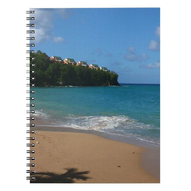 Cuaderno Paisaje de vacaciones tropicales en la playa de Sa (Frente)